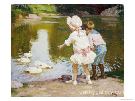 In the Park by Edward Henry Potthast paintings reproduction